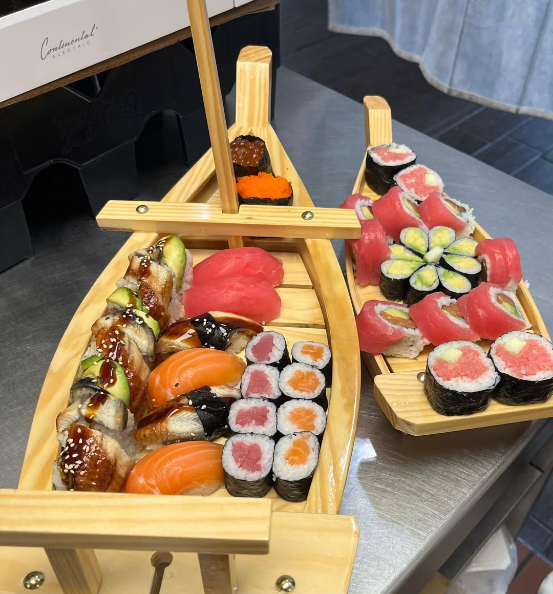 Sushi platters from Chaska Thai Restaurant